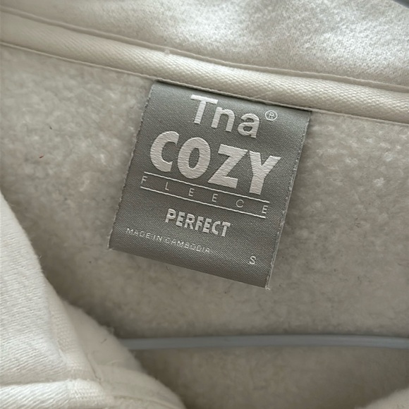 TNA COZY PERFECT CROPPED HALF ZIP SWEATSHIRT Size S - Picture 3 of 5